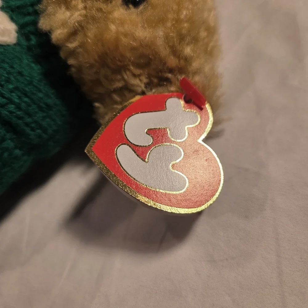 Ty Attic Treasures Blarney Irish Bear 1993 Jointed Plush With Tags Vintage